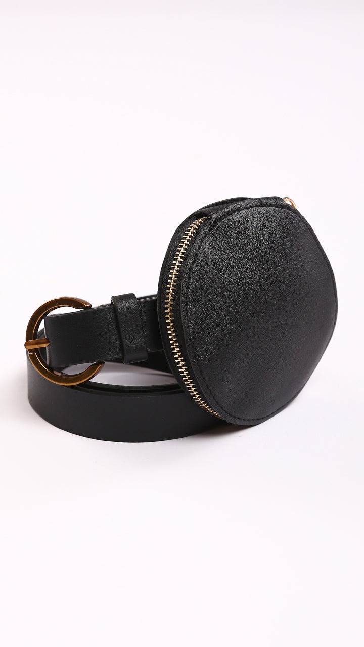 Coin Purse Leather Bag Belt