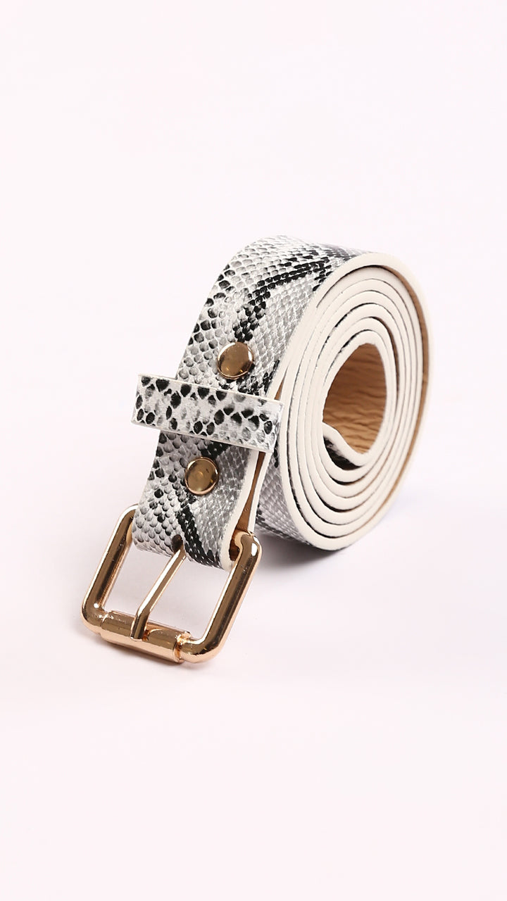 Snake Leather Belt