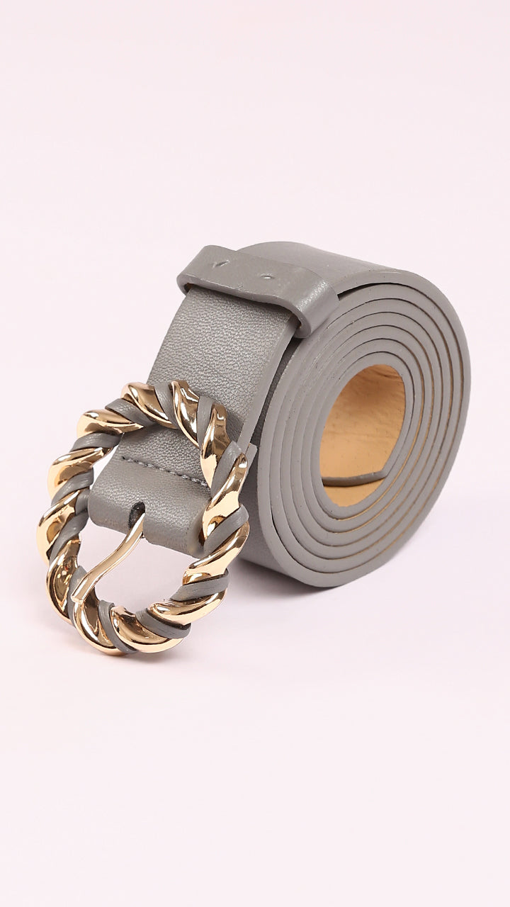 Double Row Buckle Belt