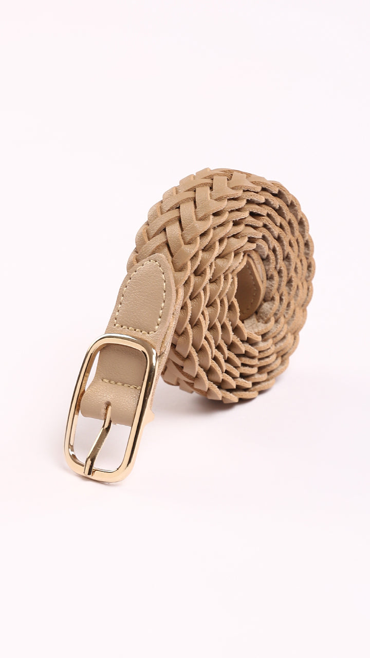 Leather Braided Belt