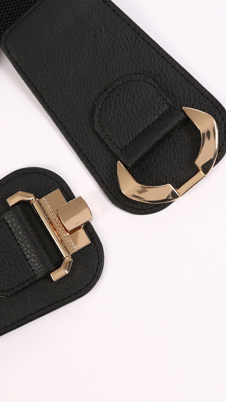 Alloy Buckle Elastic Belt