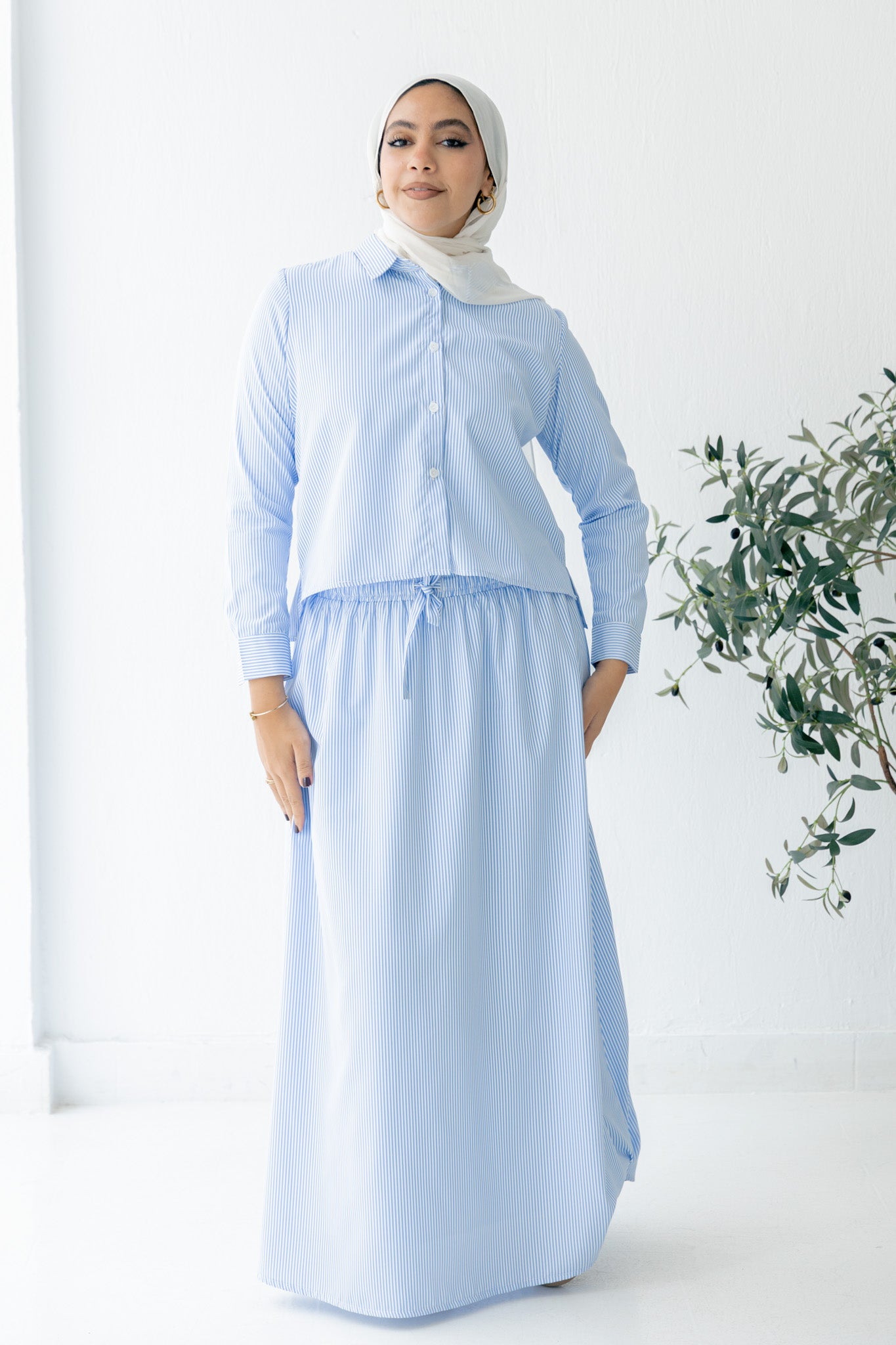 تنورة طويلة نسائية للمحجبات - موديل أمينة