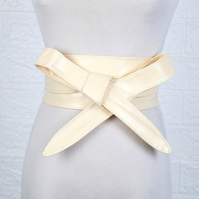 Bow beige Belt