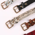 Snake Leather Belt