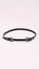 Black Double Buckle Belt