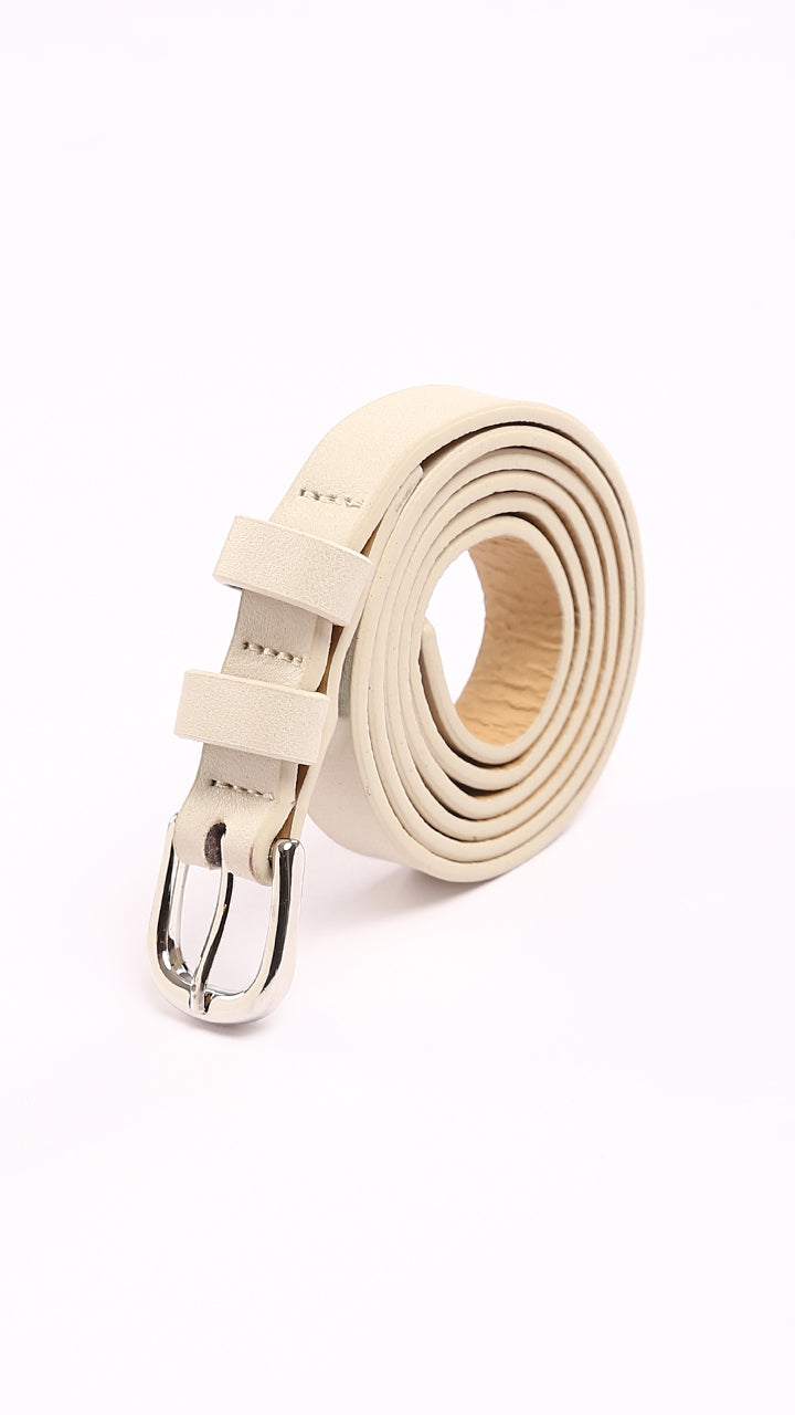 Leather Belt Beige Skirt Belt DROMe Leather Pencil Skirt With Belt