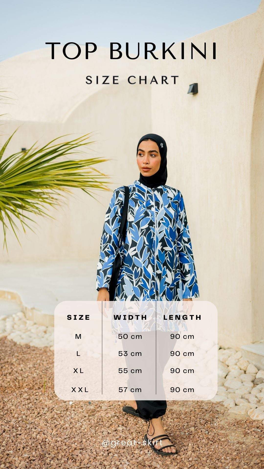 Nature Burkini Top Only