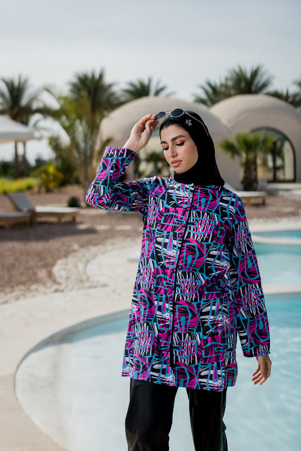Colorful Burkini Top Only