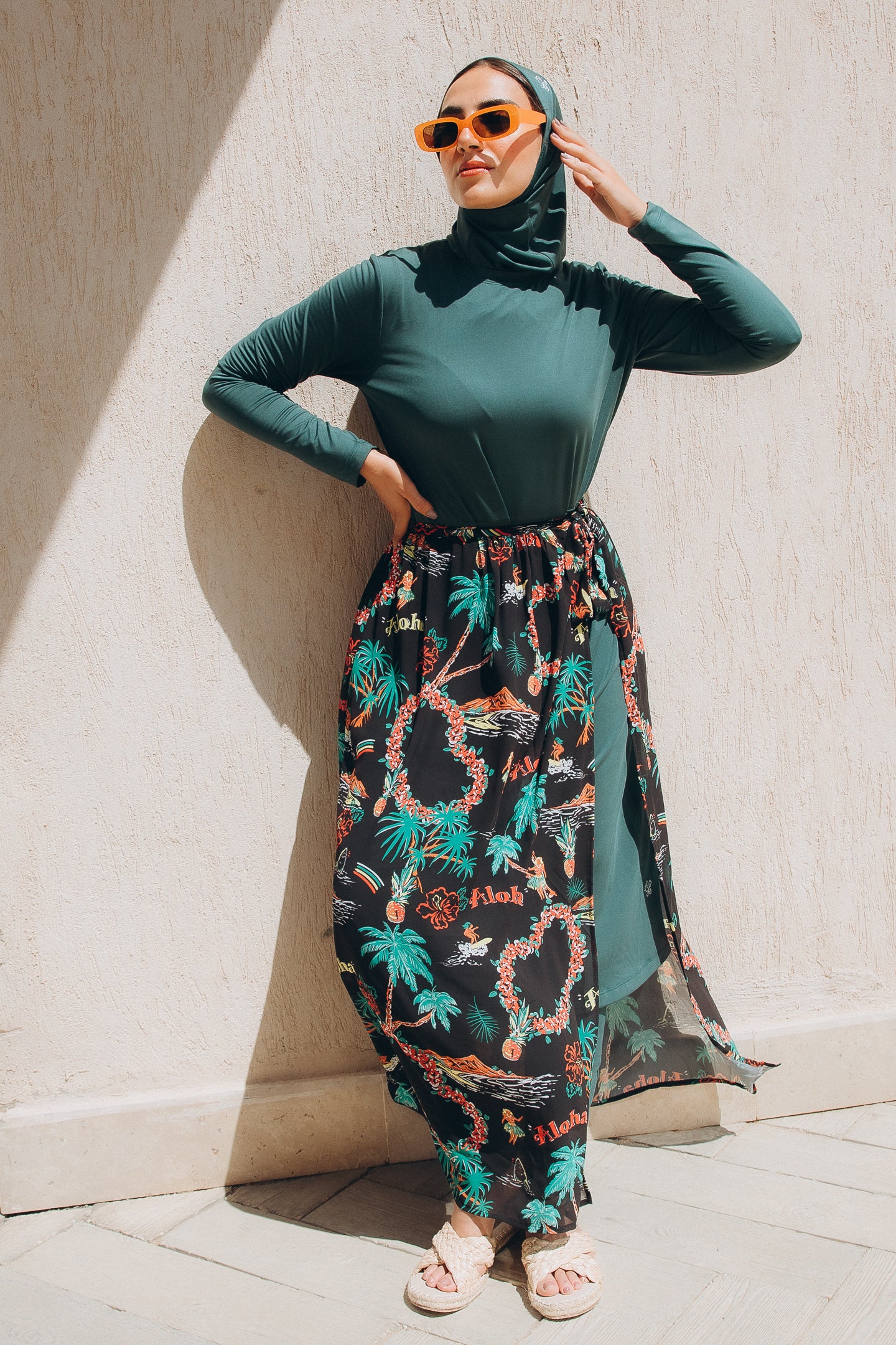 Palm Wrapping Skirt Burkini