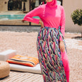 Cheerful Wrapping Skirt Burkini