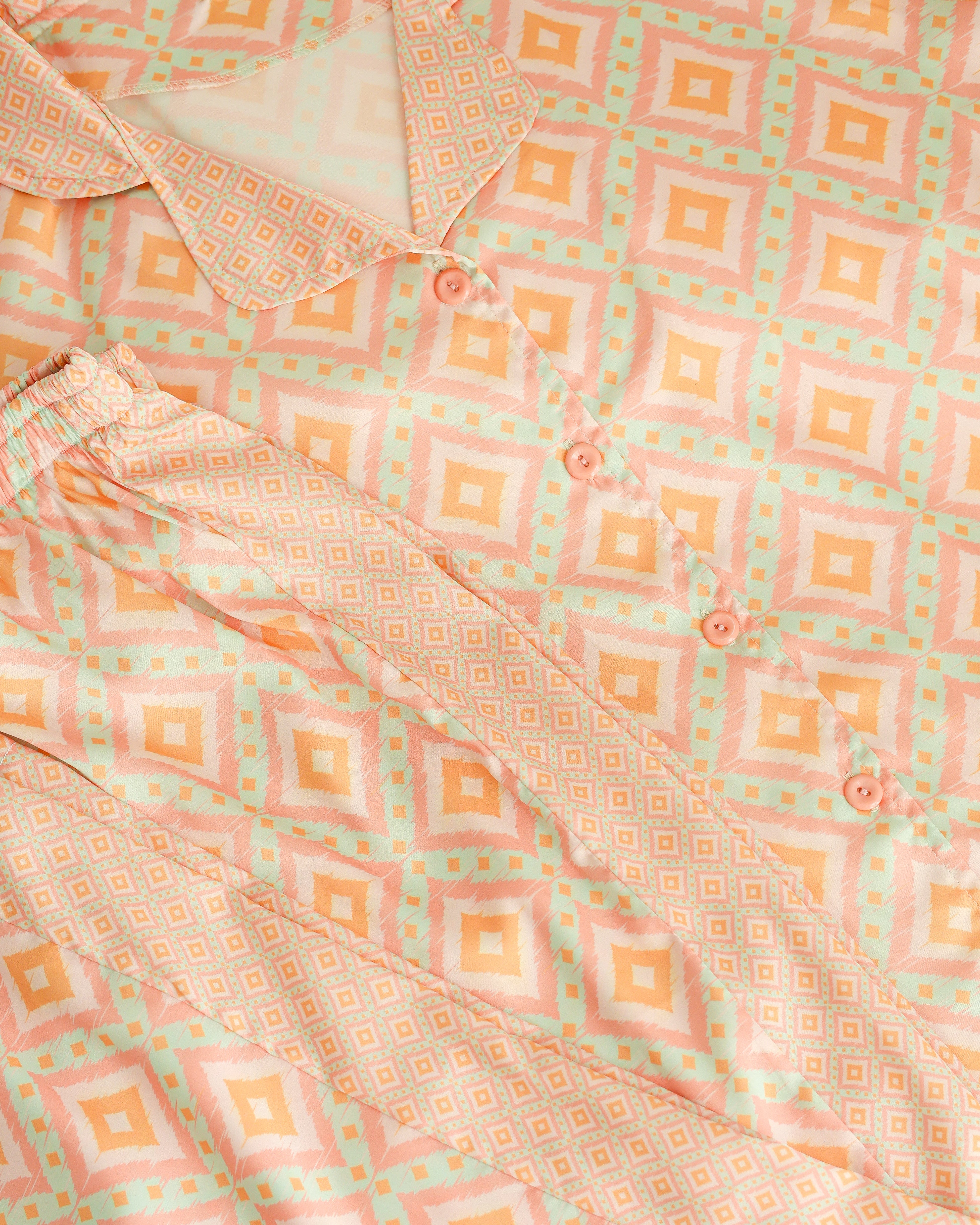 Simon Satin Half-sleeves Pajama