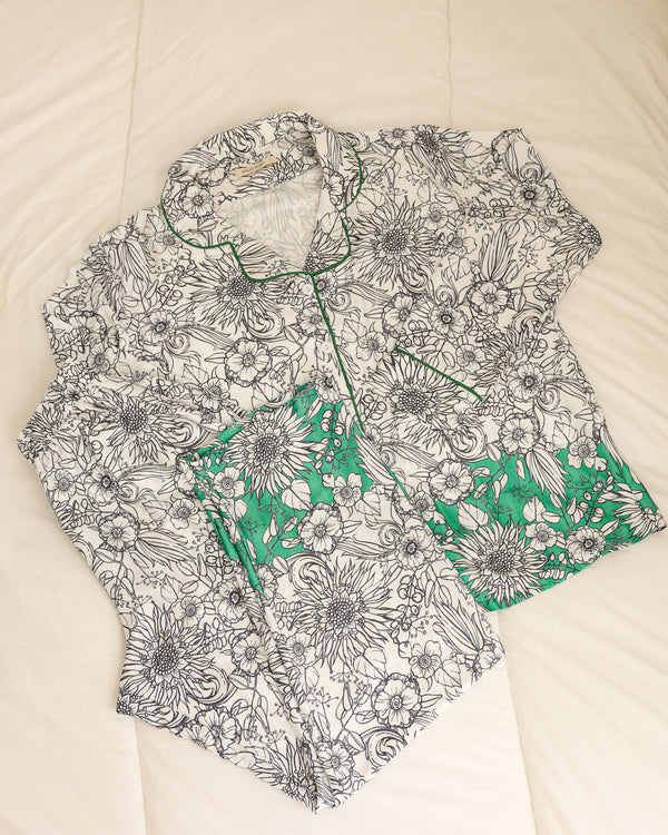 Green Satin Pajama