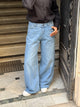 Wide leg jeans