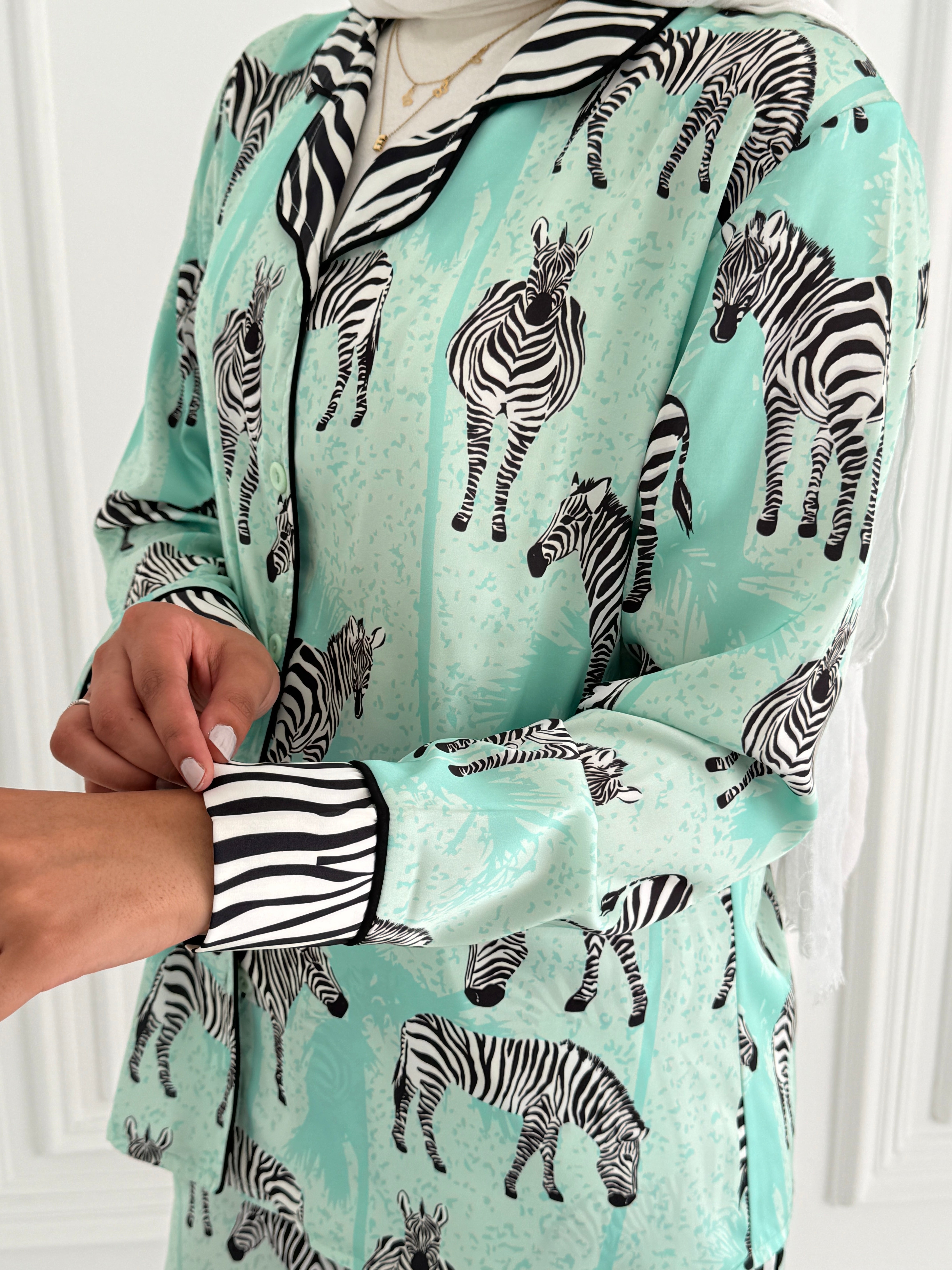 Zebra Satin Pajama