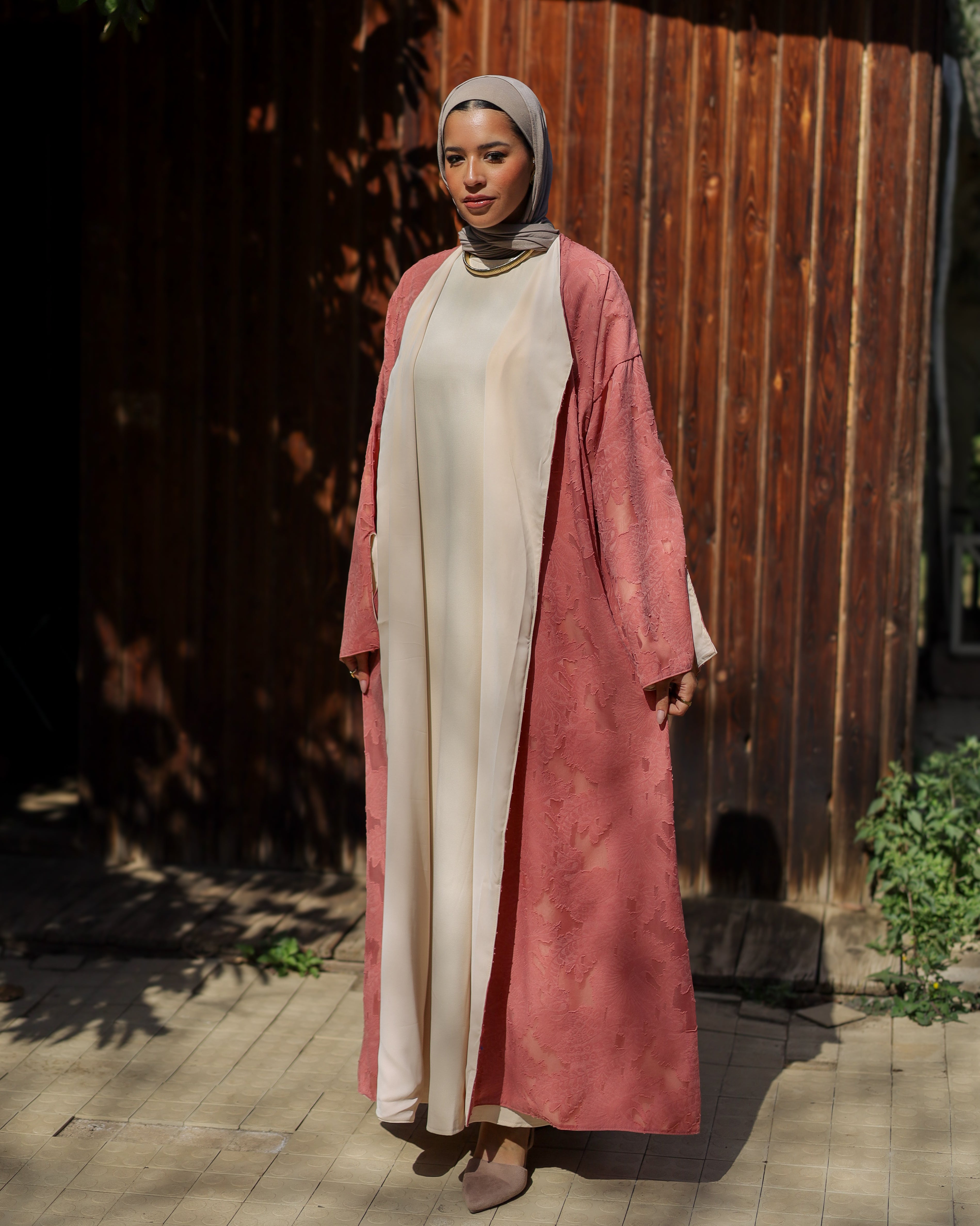 Duple Face Open Abaya