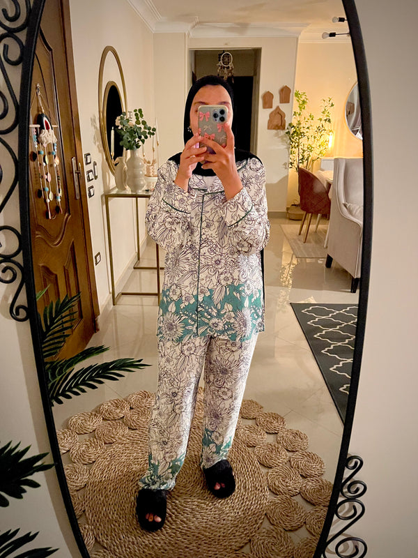 Green Satin Pajama