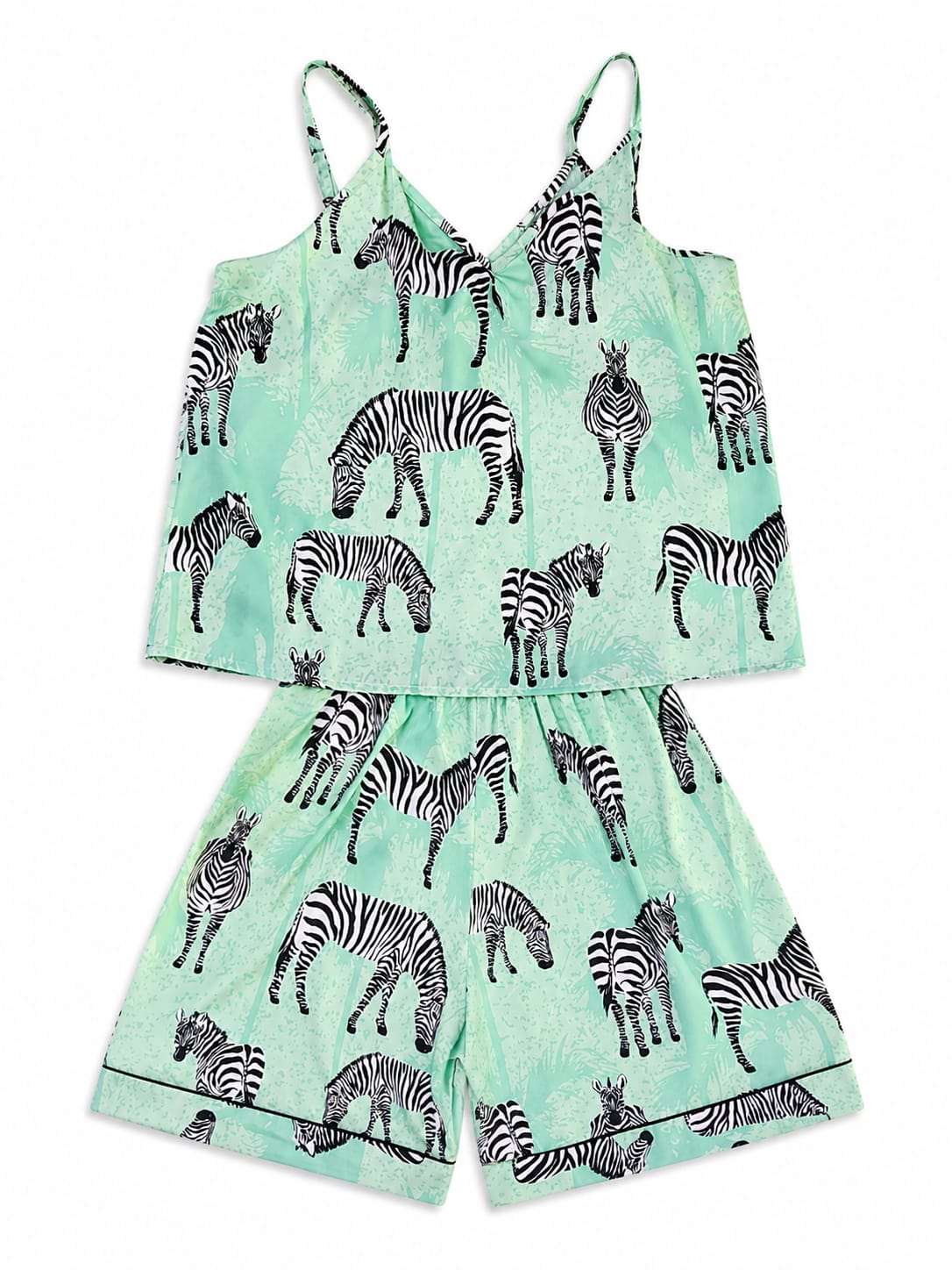 Zebra sleeveless shorts pajama