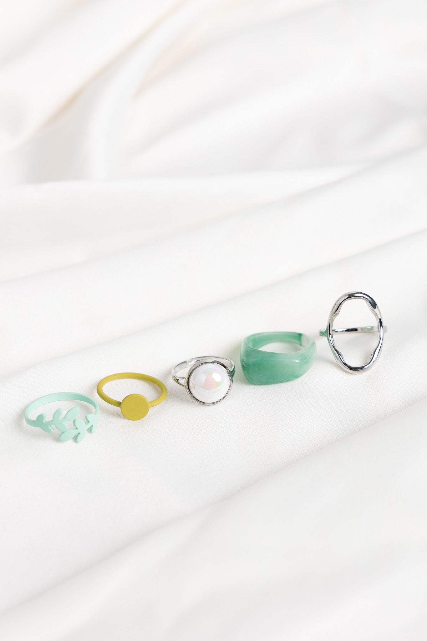 Leaves Rings Set