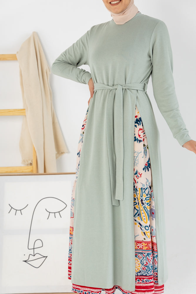 Mint Open Tunic