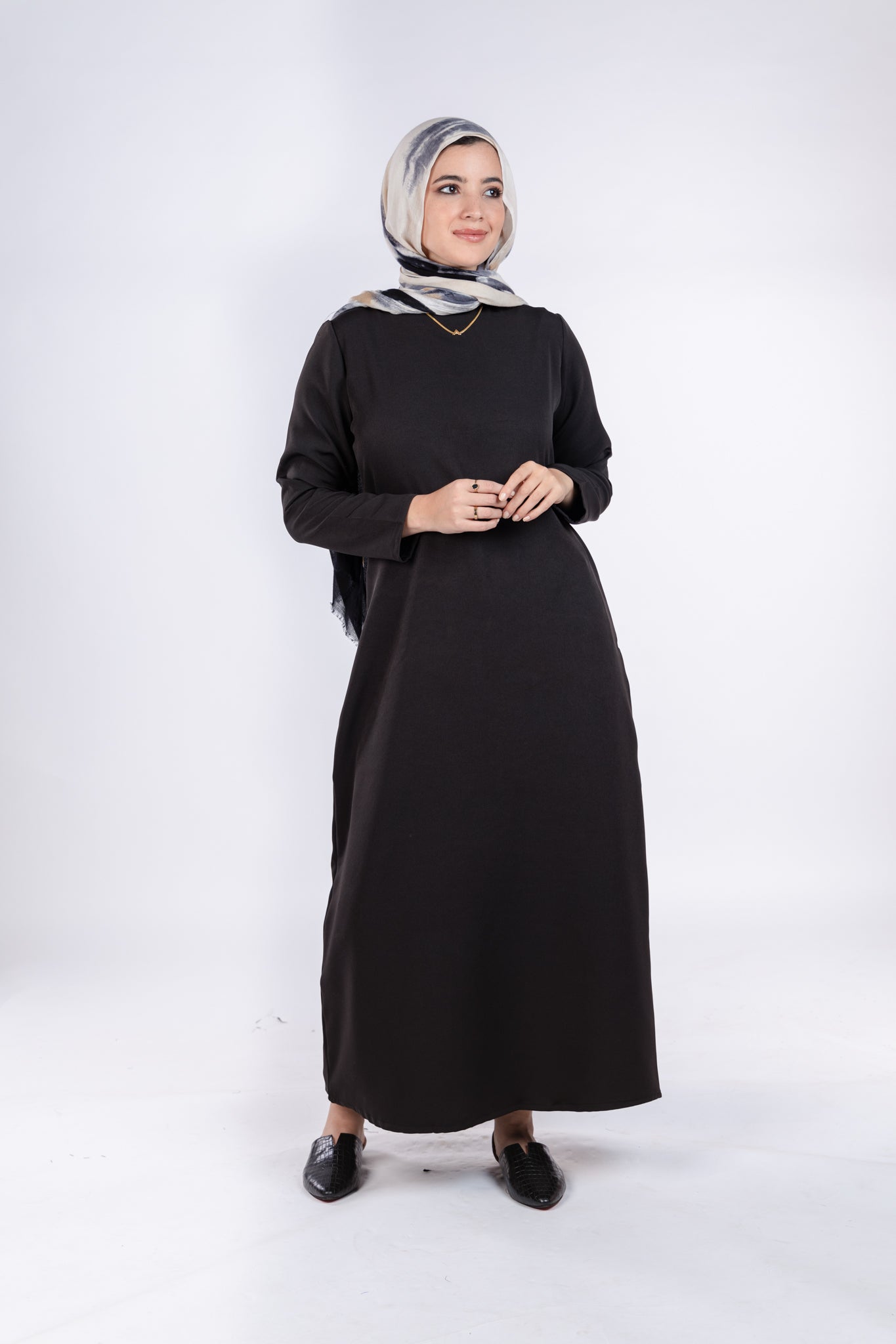 Long Sleeves Basic Dress