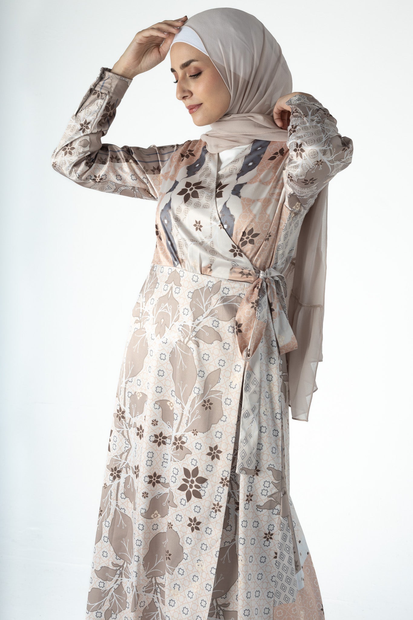 Royal Wrap Dress