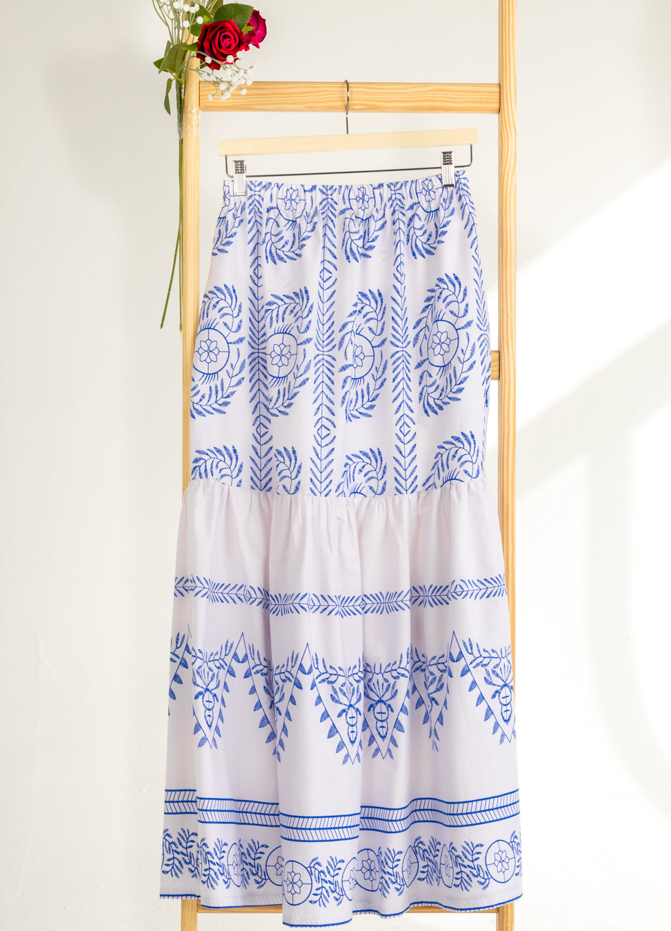 Blue Border Skirt