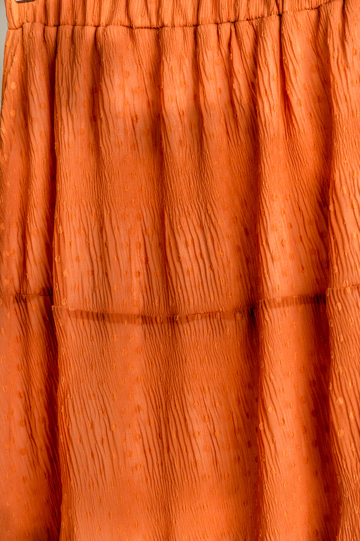 Pleated Chiffon Skirt