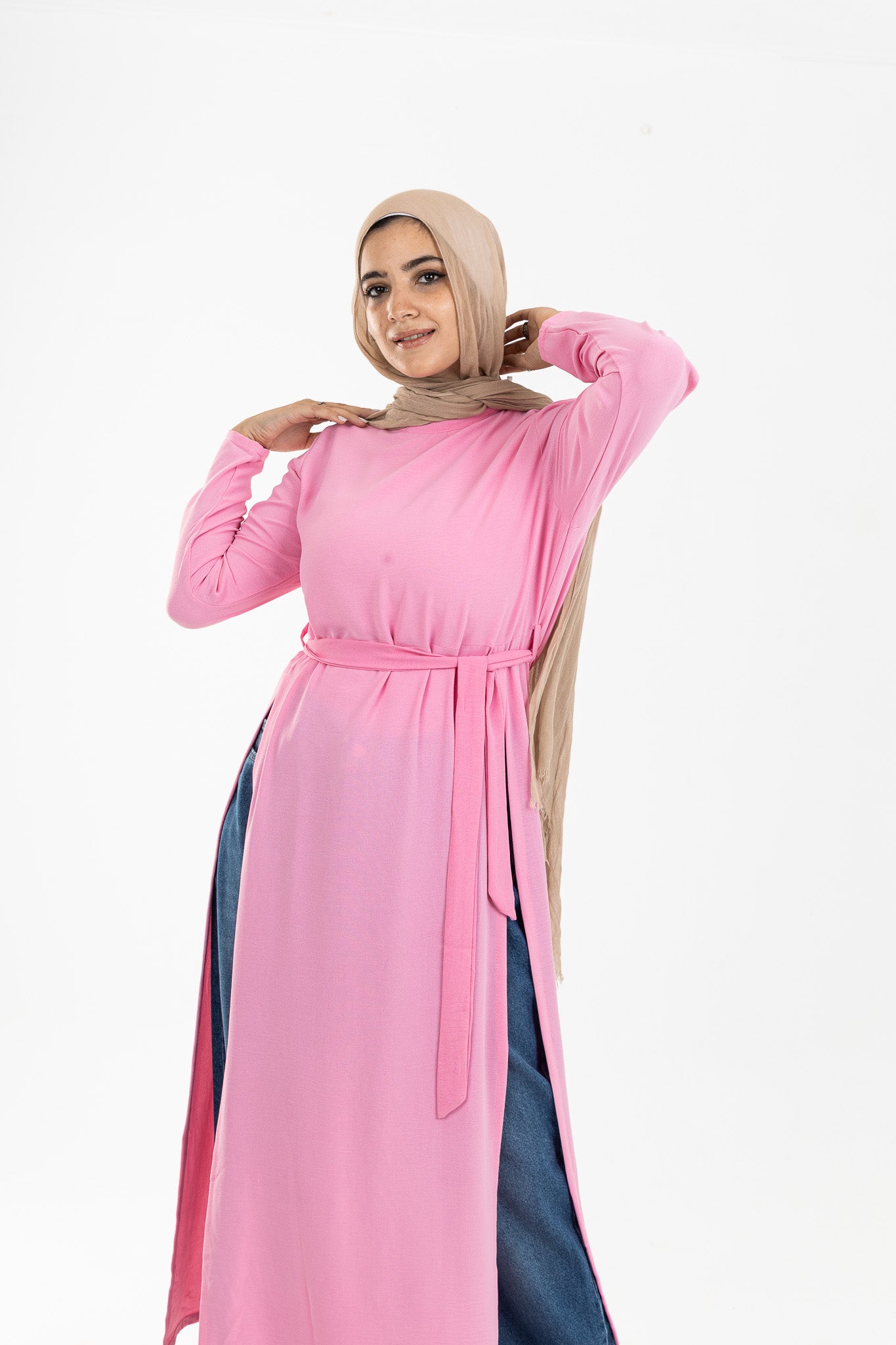 Pink Open Tunic