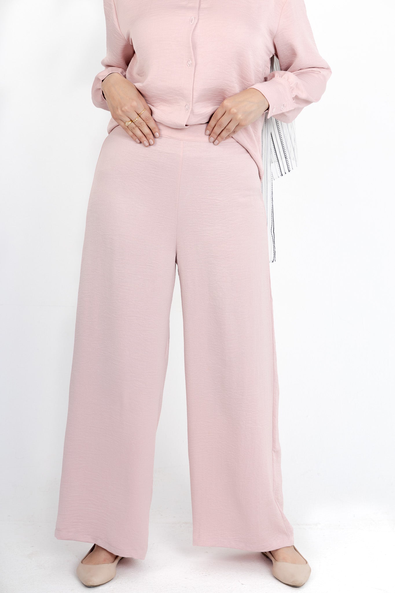Pink Plain Pants