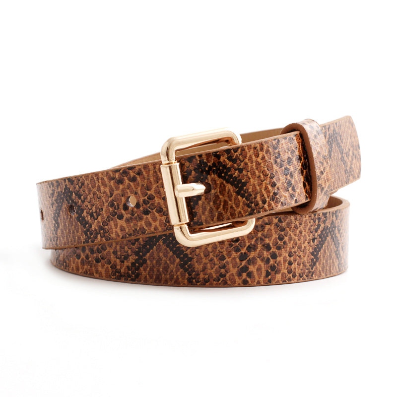 Twisted Brown Leather Belt
