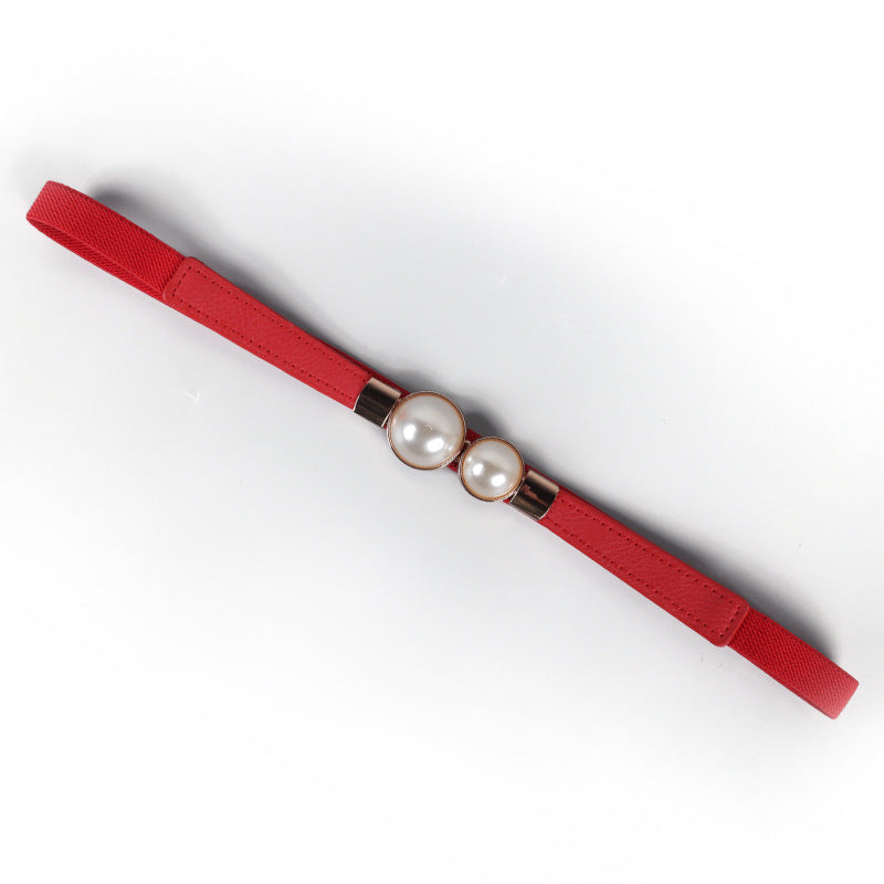 Pearl red belt